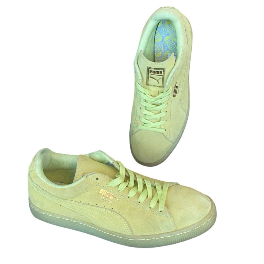 P11 Puma Classic Yellow Citron Suede